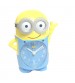 Minions Table Clock, Analog Display, Alarm Clock, Yellow and Blue Color